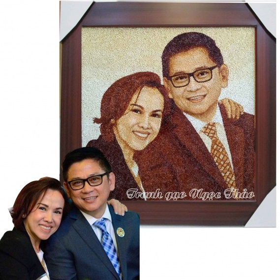 Tranh Gạo Chân Dung Tại Tphcm 01