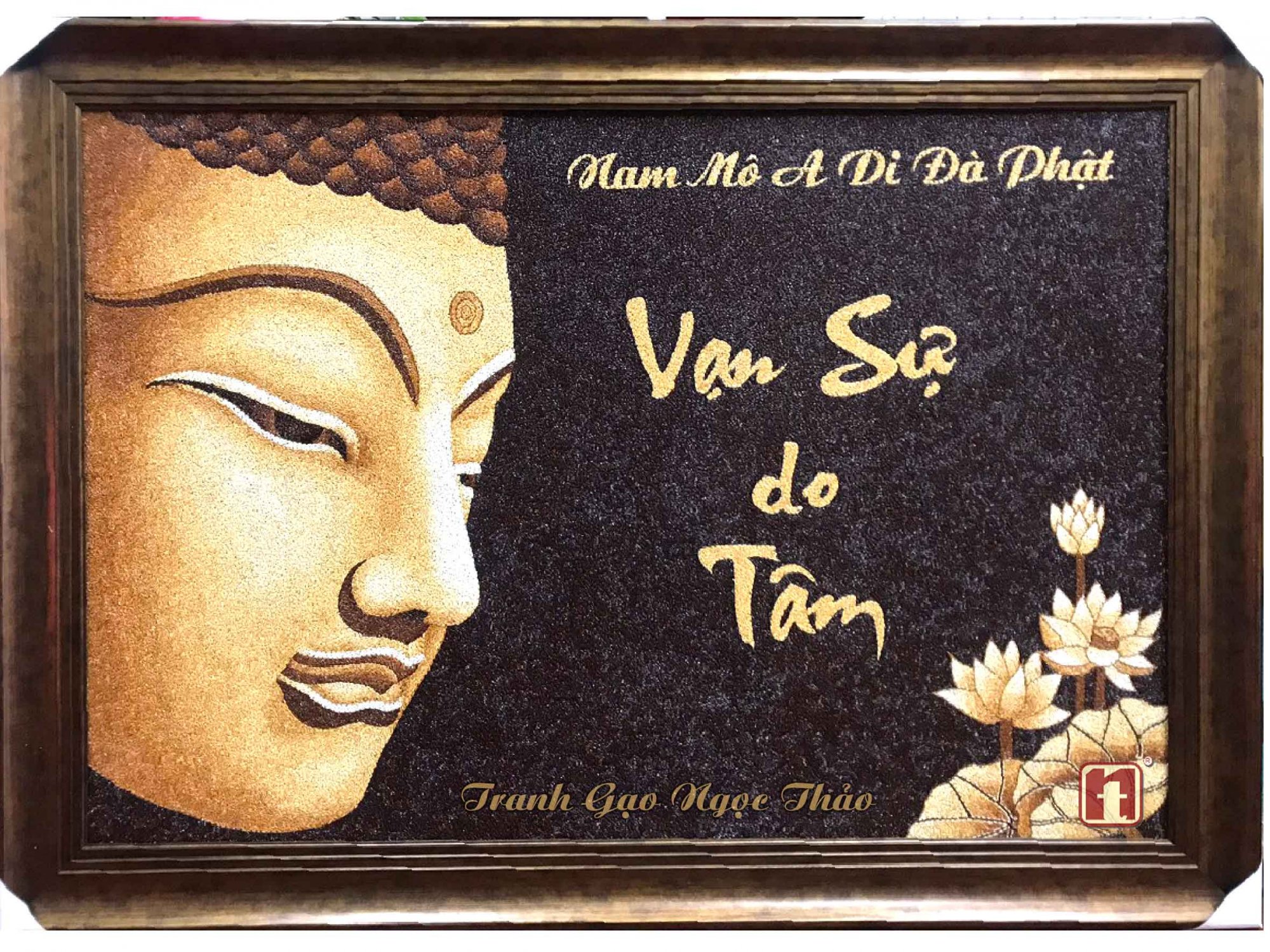 Tranh Gạo Phật - Vạn Sự Do Tâm